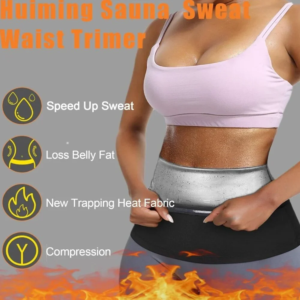 Sweat Band & Waist Trainer for Stomach and Lower Belly - Sauna Waist